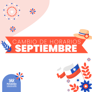 horarios de atención en septiembre